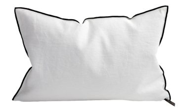 Stone Washed Blanc Pillow 16x24, from Maison De Vacances