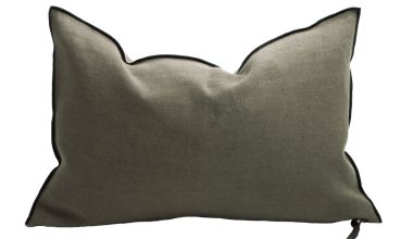 Stone Washed Crocodile Pillow 16x24, from Maison De Vacances