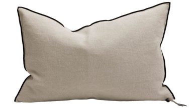 Stone Washed Natural Pillow 16x24, from Maison De Vacances