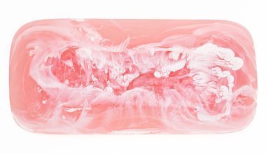 Classical Rectangle Platter in Pink Swirl, from Nashi Home