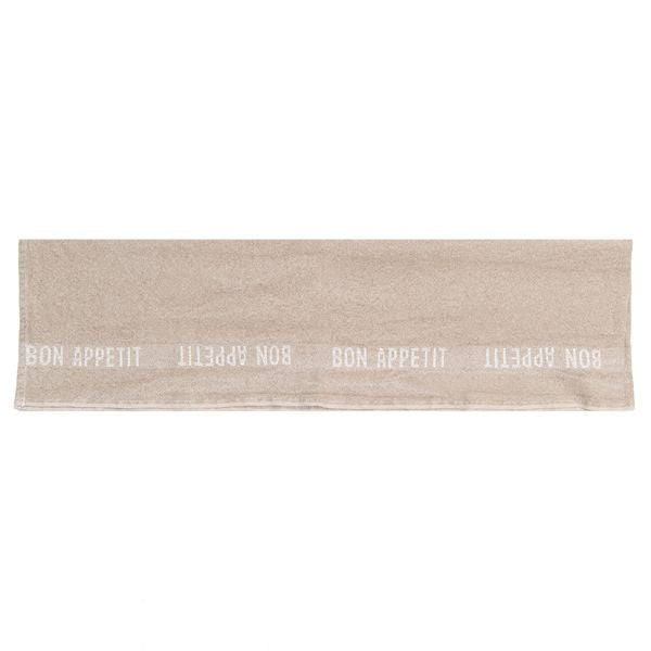 Bon Appetit Table Runner in White, from Charvet Editions - Image 2