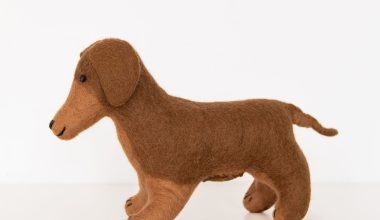 Hand Felted Dachshund