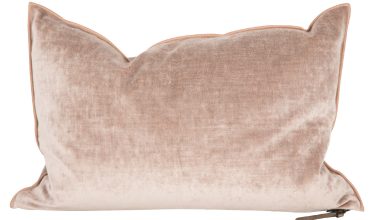 Velvet Pillow 16x24 in Blush, from Maison De Vacances