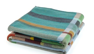 Feilden Throw in Blue, from Wallace Sewell