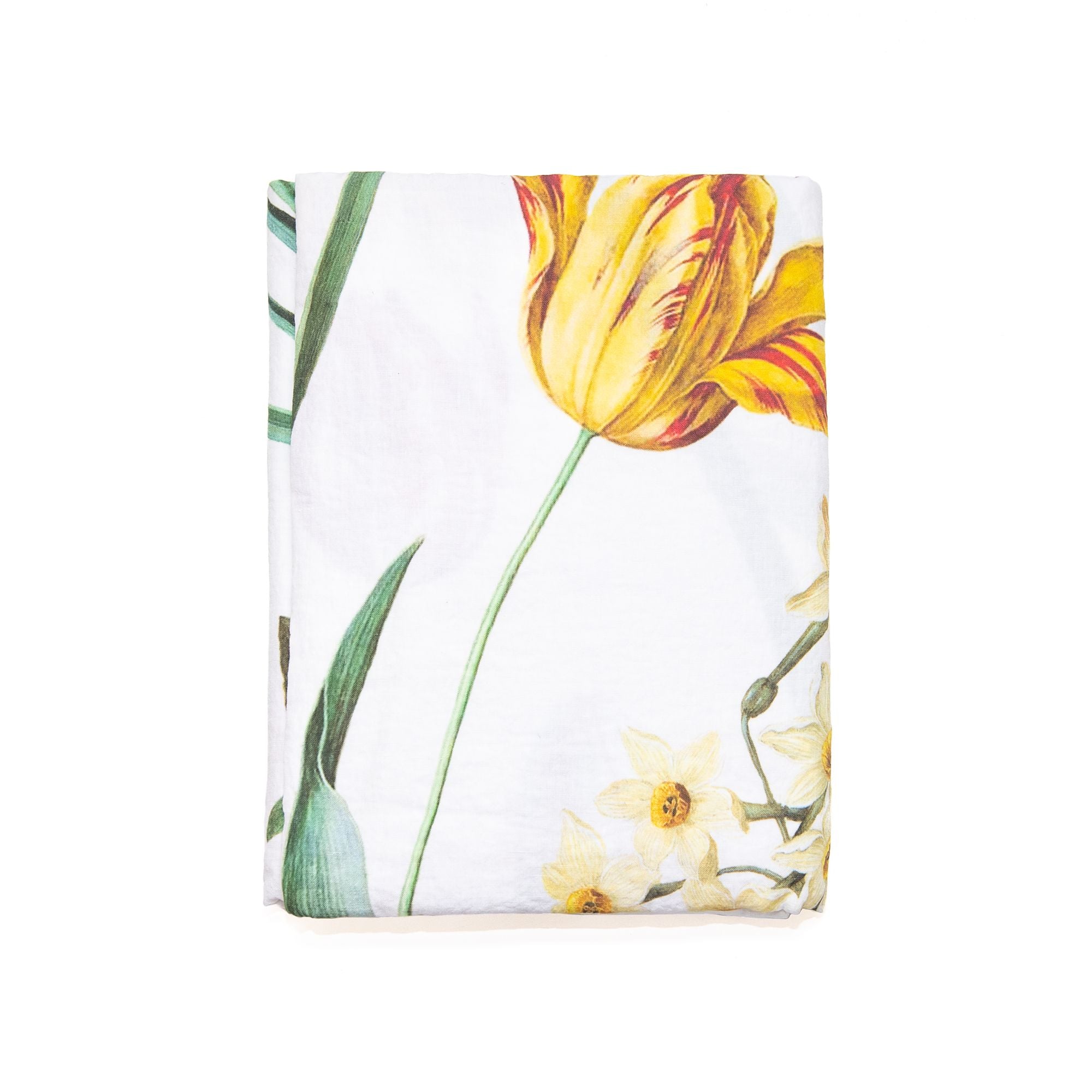 Early Flowers Tablecloth in White, from Linoroom - Image 2