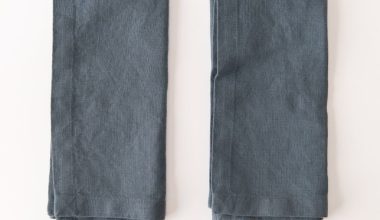 Blue Fog Linen Napkins Set of 2, from Linen Tales