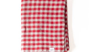 Red Gingham Tablecloth, from Linen Tales