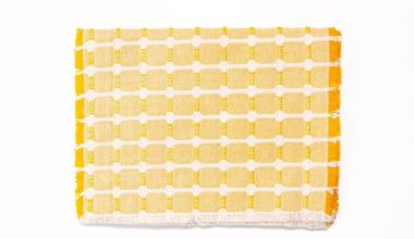 Set of 4 Hopsack Placemat in Marigold, from Dove and Donkey